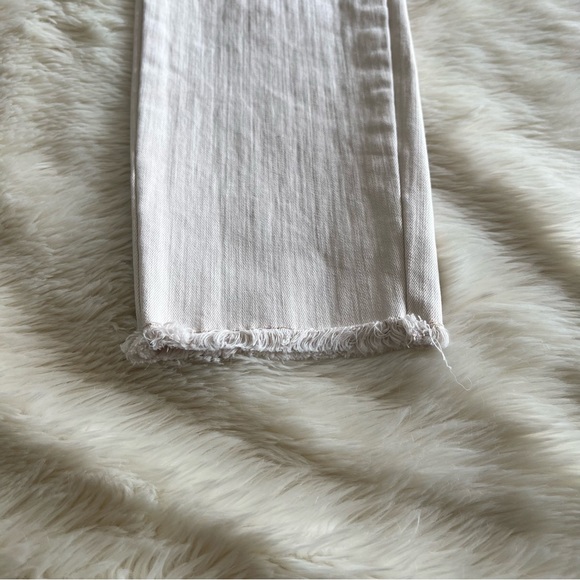 Ann Taylor LOFT Cream Raw Hem High Rise Skinny Utility Pant Size 2 - Picture 12 of 16